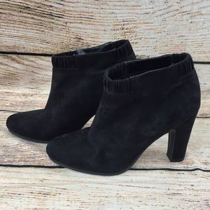 Womens Sam Libby Black Heels Booties 8